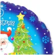 balon foliowy merry christmas mikolaj z prezentami flexmetal 18 rnd