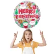balon foliowy merry christmas renifery i mikolaje amscan 17 rnd