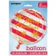 balon foliowy merry christmas unique 18 rnd