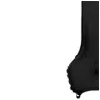 balon foliowy metalizowana cyfra 1 czarny partydeco 33 dgt