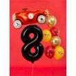 balon foliowy metalizowana cyfra 8 czarny partydeco 33 dgt