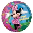 balon foliowy minnie happy birthday amscan 18 rnd