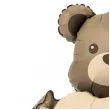 balon foliowy mis matus z serduszkiem bezowy godan 22 shp