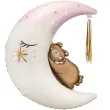 balon foliowy mis na ksiezycu rozowy partydeco 38 shp
