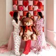 balon foliowy mis z kokardka stojacy brazowy partydeco 34 shp