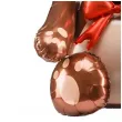 balon foliowy mis z kokardka stojacy brazowy partydeco 34 shp
