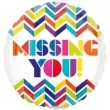 balon foliowy missing you chevron amscan 9 rnd