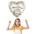 balon foliowy mloda para serce bialo zloty premioloon 17 hrt