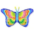 balon foliowy motyl teczowy niebieski flexmetal 38 shp