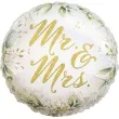 balon foliowy mr and mrs gold bialy godan 18 rnd
