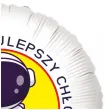 balon foliowy najlepszy chlopak w galaktyce bialy 18 rnd