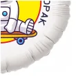 balon foliowy najlepszy chlopak w galaktyce bialy 18 rnd