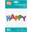 balon foliowy napis happy kolorowy godan 36 shp