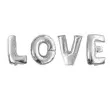 balon foliowy napis love 16 oem srebrny