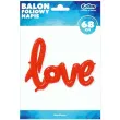 balon foliowy napis love czerwony godan 27 shp