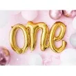 balon foliowy napis one zloty partydeco 26 shp