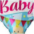 balon foliowy new baby chlopiec w balonie niebieski flexmetal 24 shp