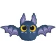 balon foliowy nietoperz halloween flexmetal 24 shp
