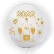 balon foliowy nowy rok 2022 zloty transparentny tuban 18 orb