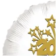 balon foliowy nowy rok 2025 bialy 18 rnd