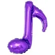balon foliowy nuta pojedyncza fioletowy 16 shp