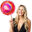 balon foliowy okrag holo czerwony grabo 18 rnd