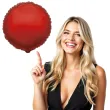 balon foliowy okragly czerwony flexmetal 9 rnd