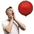 balon foliowy okragly czerwony flexmetal 9 rnd
