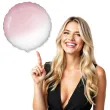 balon foliowy okragly jumbo gradient bialo rozowy flexmetal 32 rnd