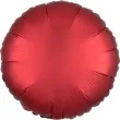 balon foliowy okragly satynowy czerwony amscan 17 rnd