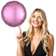 balon foliowy okragly satynowy rozowy amscan 17 rnd