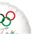balon foliowy olimpiada paryz 2024 sport bialy 18 rnd
