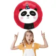 balon foliowy panda w czapeczce urodzinowej czerwony folat 18 rnd