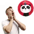 balon foliowy panda w czapeczce urodzinowej czerwony folat 18 rnd