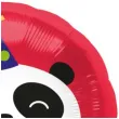balon foliowy panda w czapeczce urodzinowej czerwony folat 18 rnd