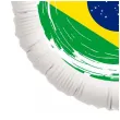 balon foliowy panstwa swiata brazylia bialy 18 rnd