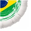 balon foliowy panstwa swiata brazylia bialy 18 rnd