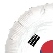 balon foliowy panstwa swiata korea poludniowa bialy 18 rnd