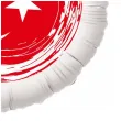 balon foliowy panstwa swiata turcja bialy 18 rnd