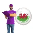 balon foliowy panstwa swiata walia bialy 18 rnd