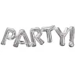 balon foliowy party srebrny amscan 32 shp