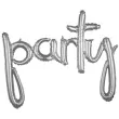 balon foliowy party srebrny amscan 39 shp