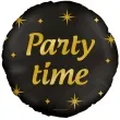 balon foliowy party time classy party zloto czarny pd party 18 rnd