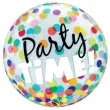 balon foliowy party time kolorowe grochy qualatex bubbles 22 orb