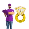 balon foliowy pierscionek z diamentem partydeco 37 5 shp