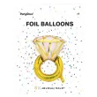 balon foliowy pierscionek zloty partydeco 21 shp