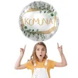 balon foliowy pierwsza komunia swieta bialo zloty premioloon 17 rnd