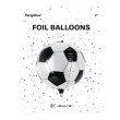 balon foliowy pilka czarno bialy partydeco 16 orb