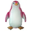 balon foliowy pingwin rozowy flexmetal 14 shp
