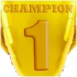 balon foliowy puchar champion 1 zloty partypal 33 shp